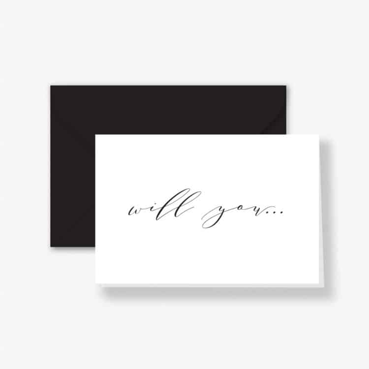 Will You – Bridal Party Card