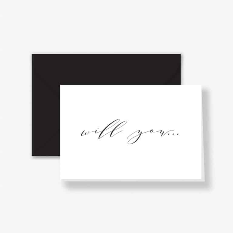 Will You - Bridal Party Card