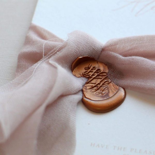 Starfish Lane Soft Pink Romance Wedding Wax Seal