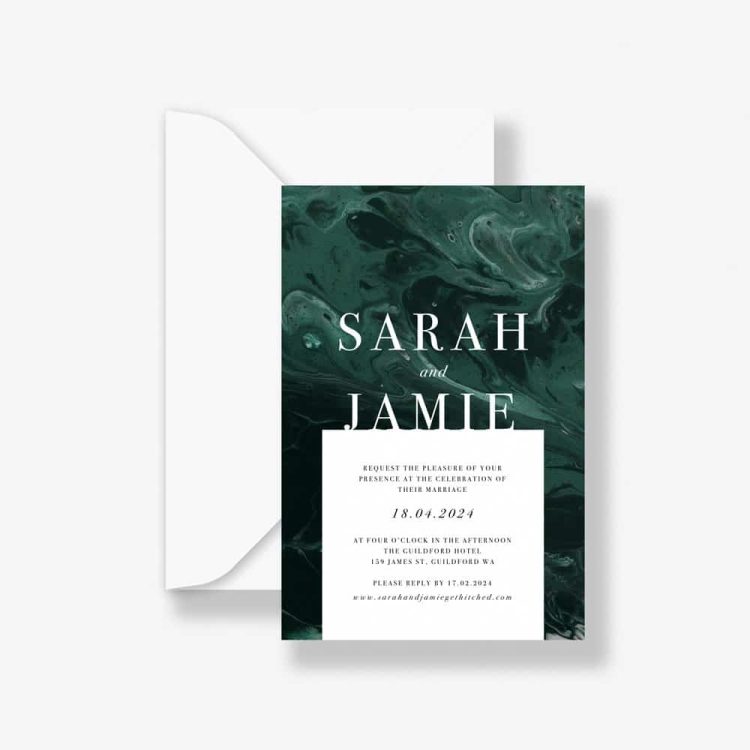 Oceanic Wedding Invitation