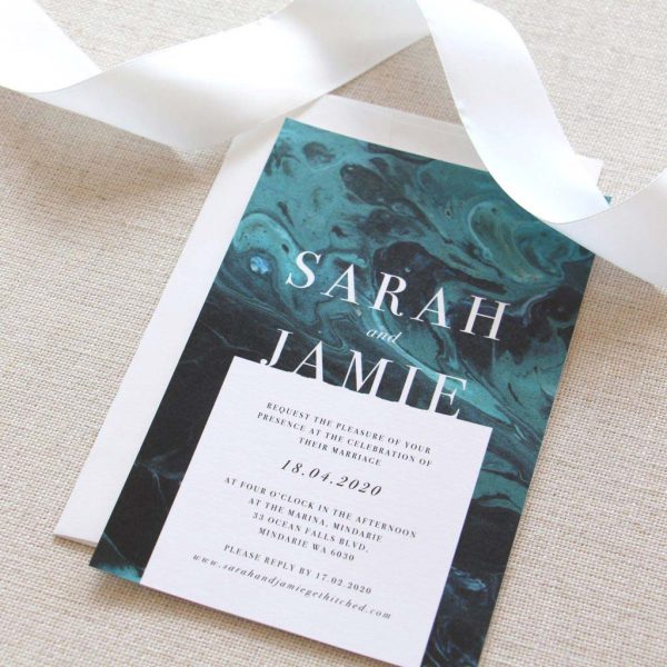 OCEANIC WEDDING INVITATION