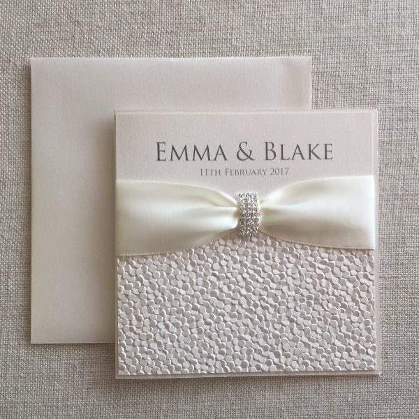 Pure Pebble Wedding Invitation - Image 2