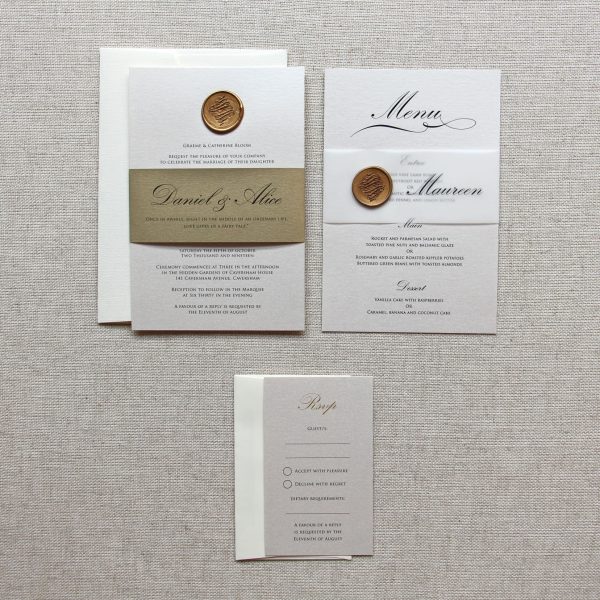 Regal Elegance Wedding Invitation