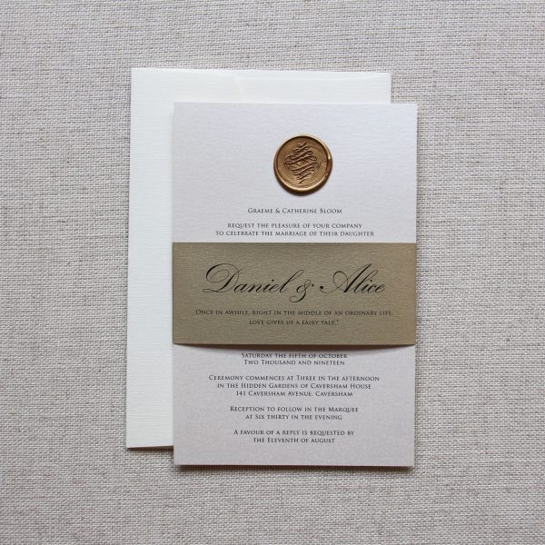 Regal Elegance Wedding Invitation