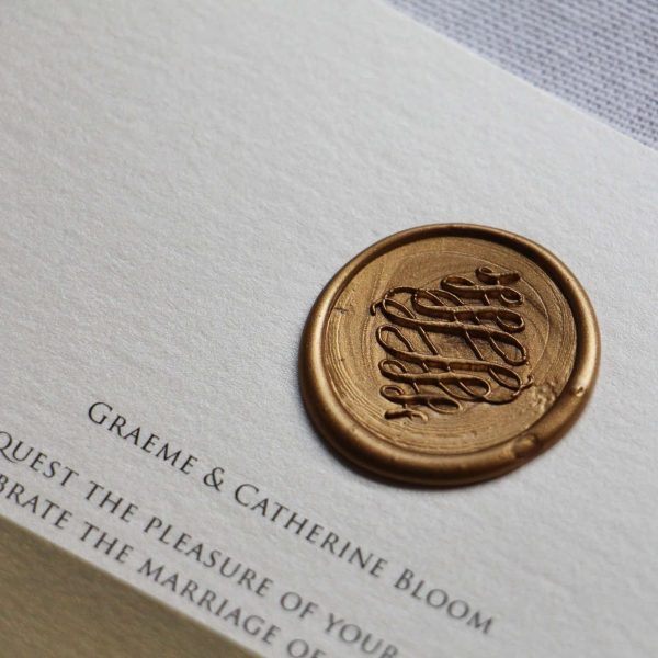 Regal Elegance Wedding Invitation Wax Seal