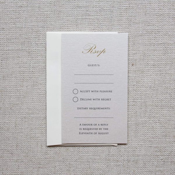 Regal Elegance Wedding RSVP