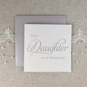 To My Daughter Wedding Day Card