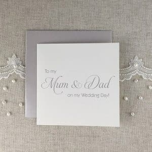 To My Mum & Dad Wedding Day Card