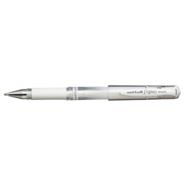 White signo broad pen - uniball web