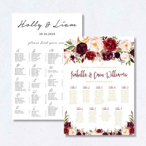 Table Seating Plans