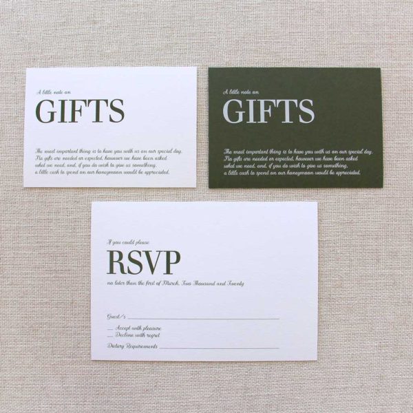 Forest Green Minimalist Wedding Invitation - Image 5