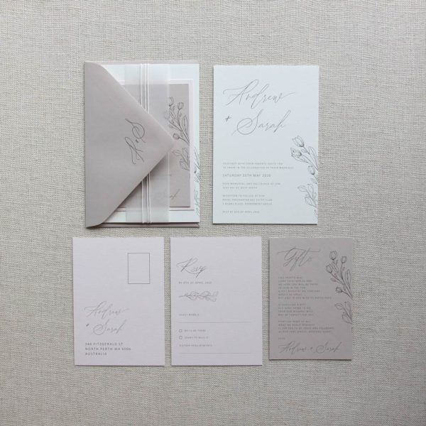 Neapolitan Dreams Wedding Invitation - Image 4