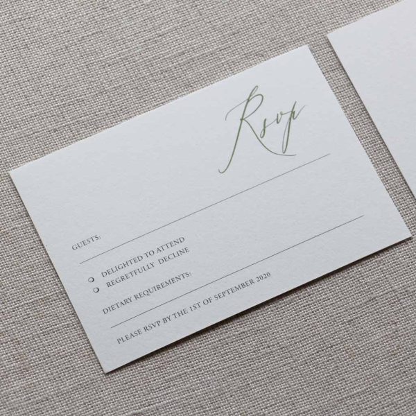 Romantic Foliage Wedding Invitation - Image 5