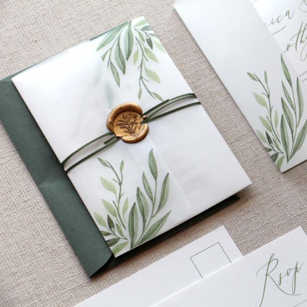 Romantic Foliage Wedding Invitation