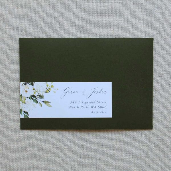 Ivory Hydrangea Wedding Invitation - Image 3