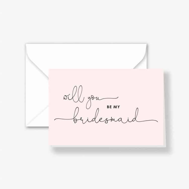 Pretty Pink Bridal Party Card