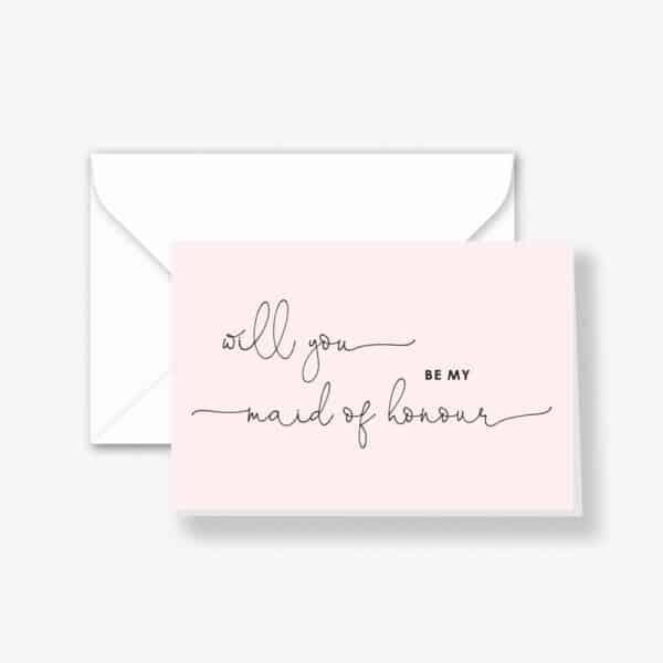 Pretty Pink Bridal Party Card - Image 3