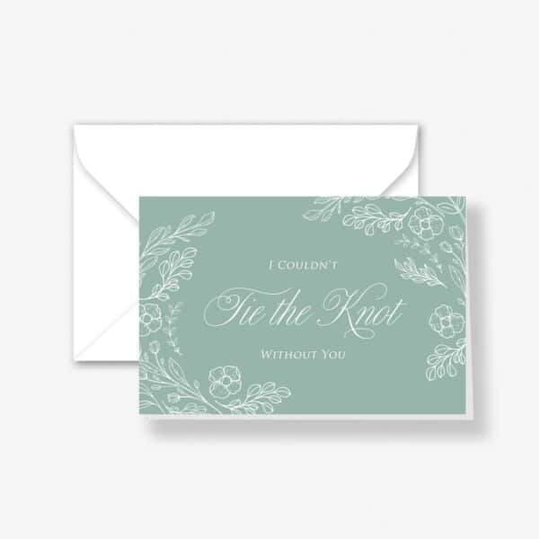 Sage Floral - Bridal Party Card