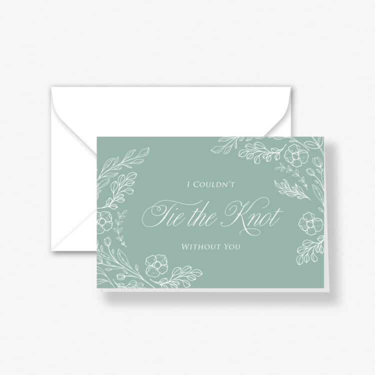 Sage Floral – Bridal Party Card