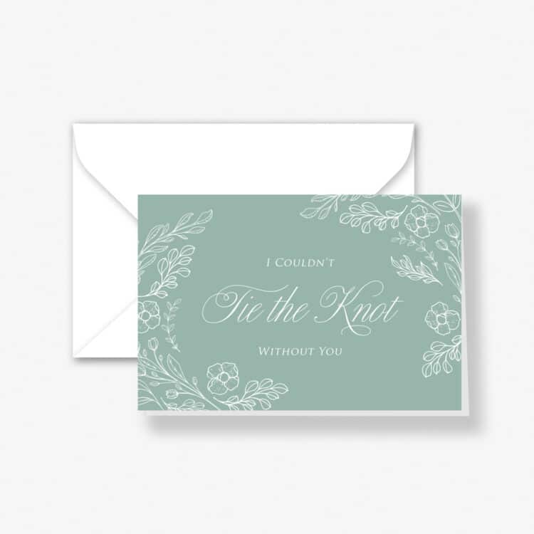 Sage Floral – Bridal Party Card