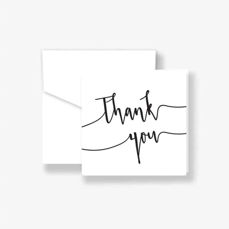 Artist Pen Thank You Card (10 Pack)