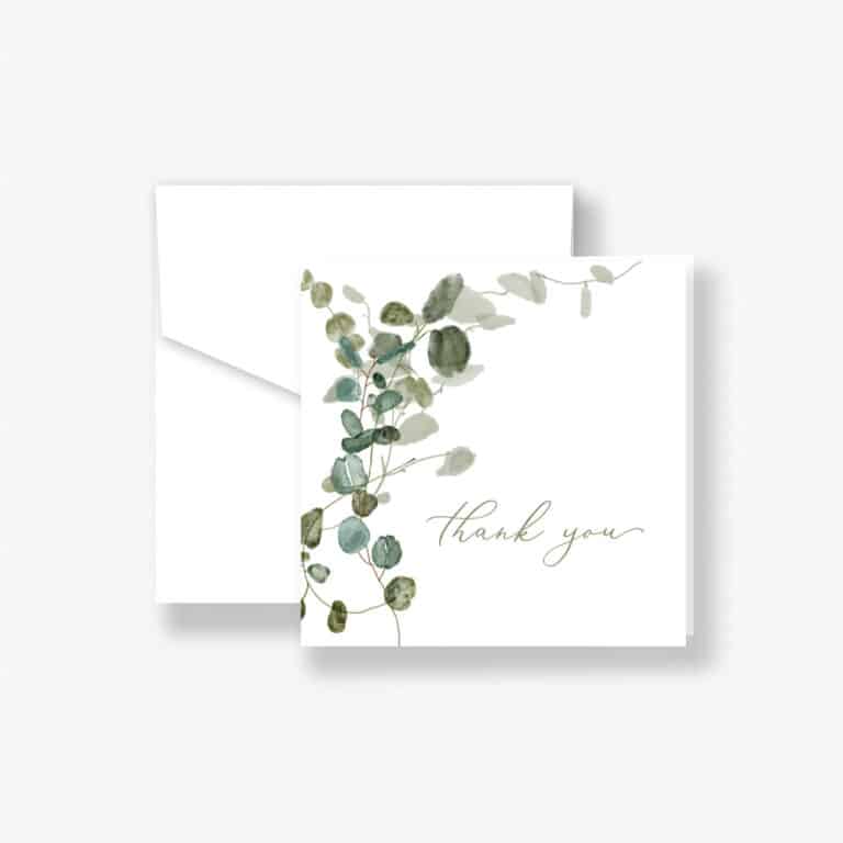 Fragile Foliage Thank You Cards