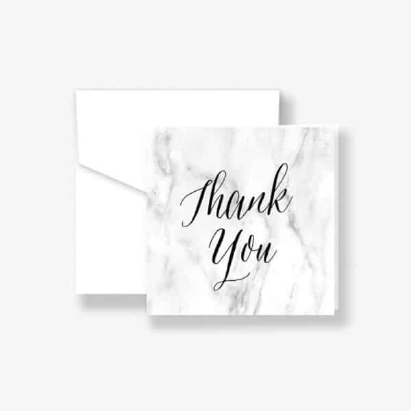 Marble Thank You Card