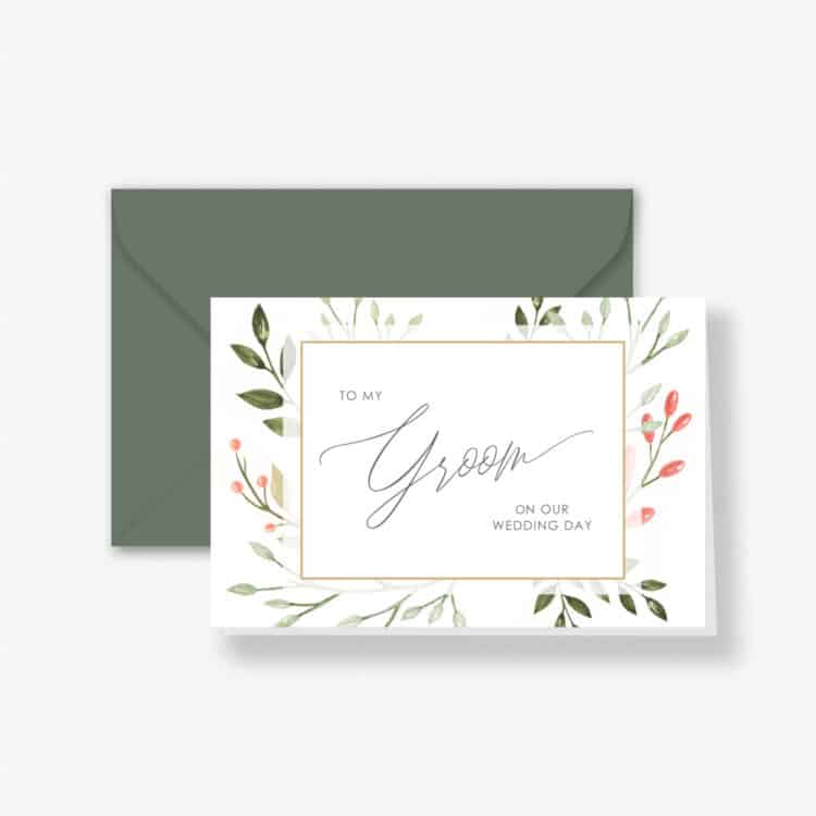 Wildberry Wedding Day Card