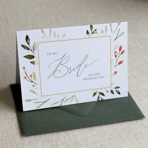 Wildberry Wedding Day Card - Image 2