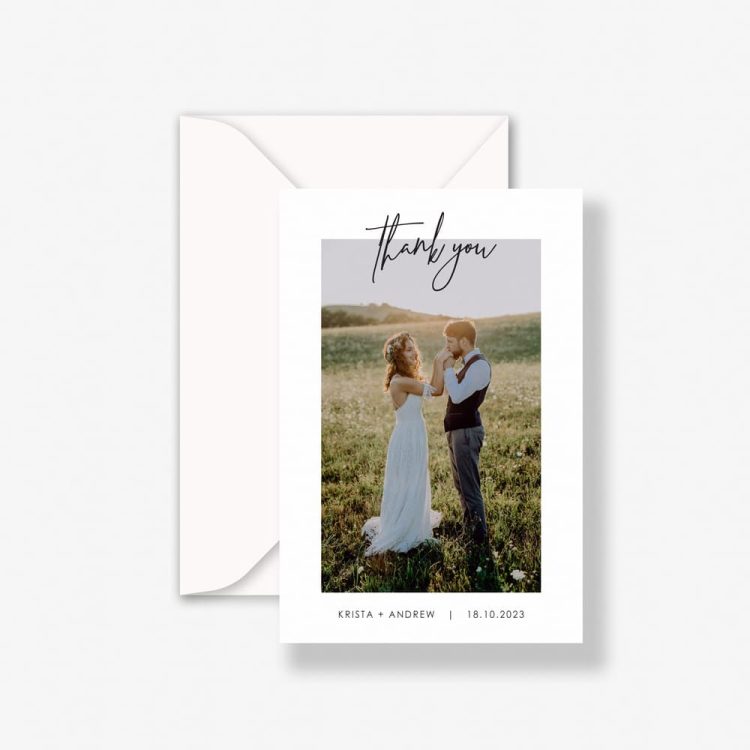 Frame Wedding Thank You Cards