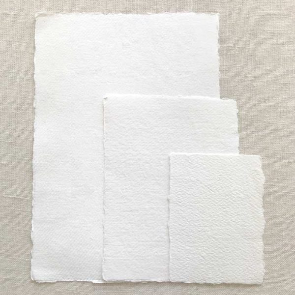 Starfish lane has a wide range of handmade cotton papers, indie paper, cotton rag paper, deckle edge paper