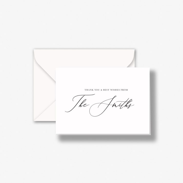 Surname Wedding Thank You Cards