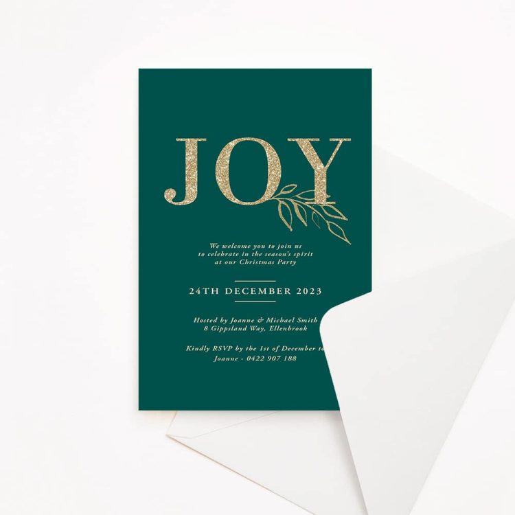 JOY Christmas Invitation