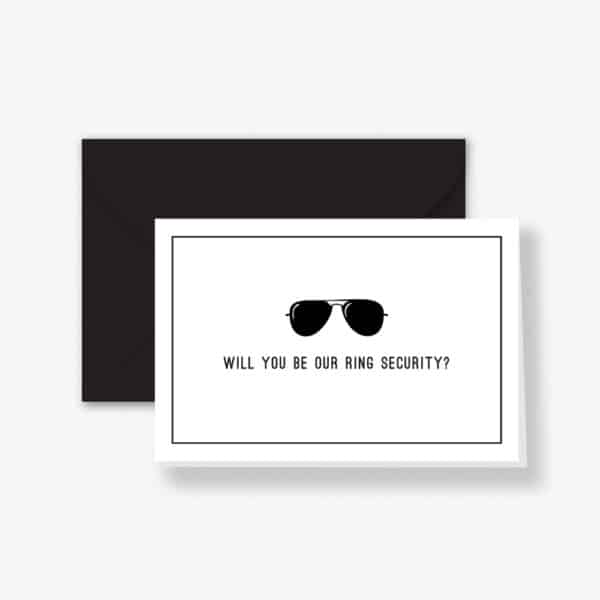 Ring Security Ring Bearer Card