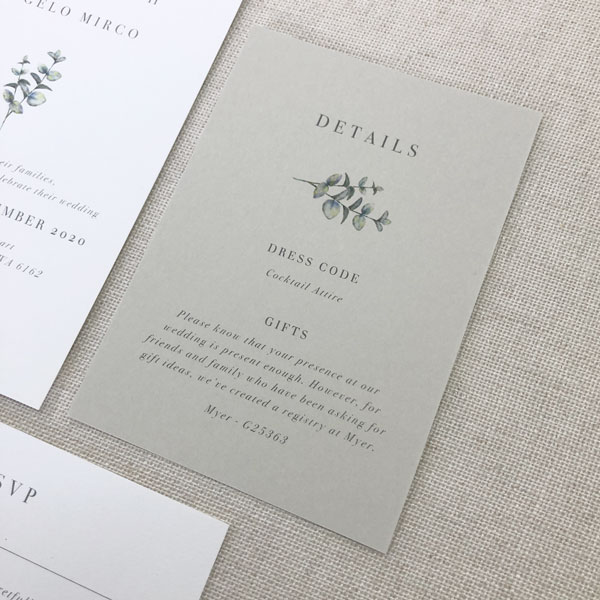 Vintage Minimalist Wedding Invitation - Image 4