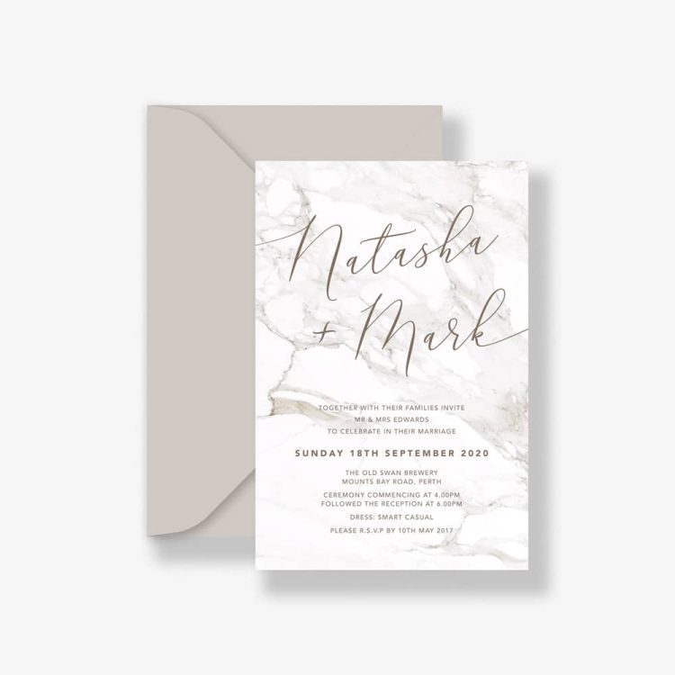 Marble Wedding Invitation