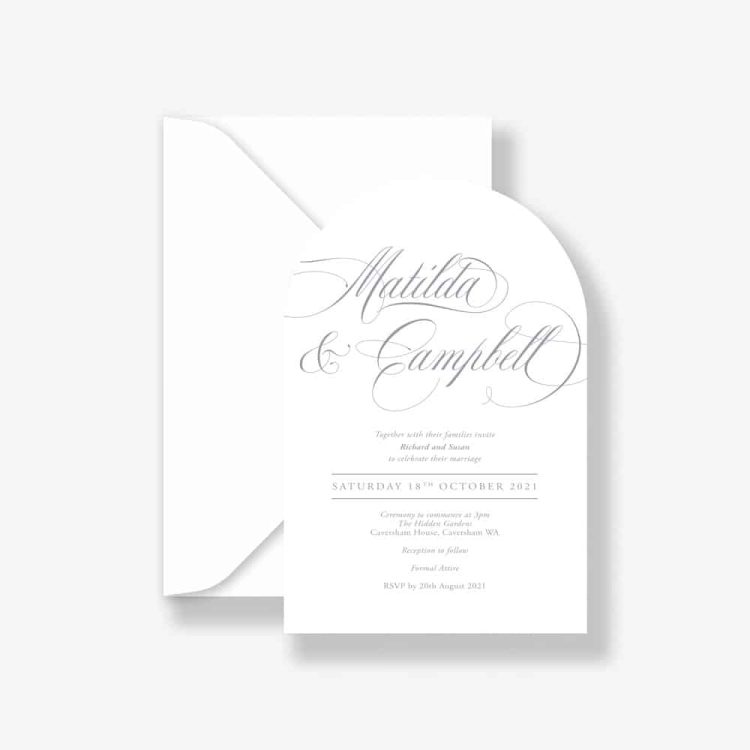 Arched Elegance Wedding Invitation