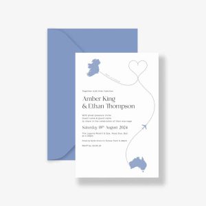 Love Between destination wedding invitation