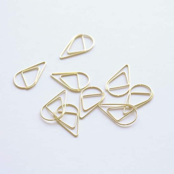 Gold Drop Paper Clips