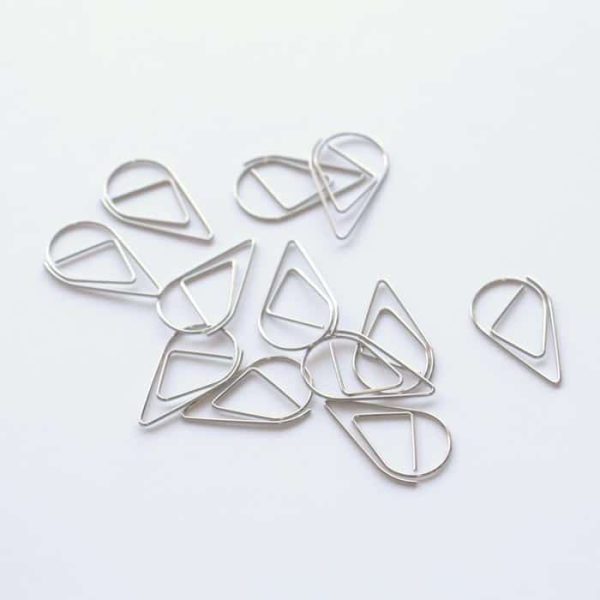 Silver Drop Paper Clips