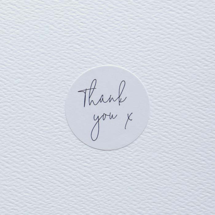 Thank you Circle Envelope Seal 48 pk