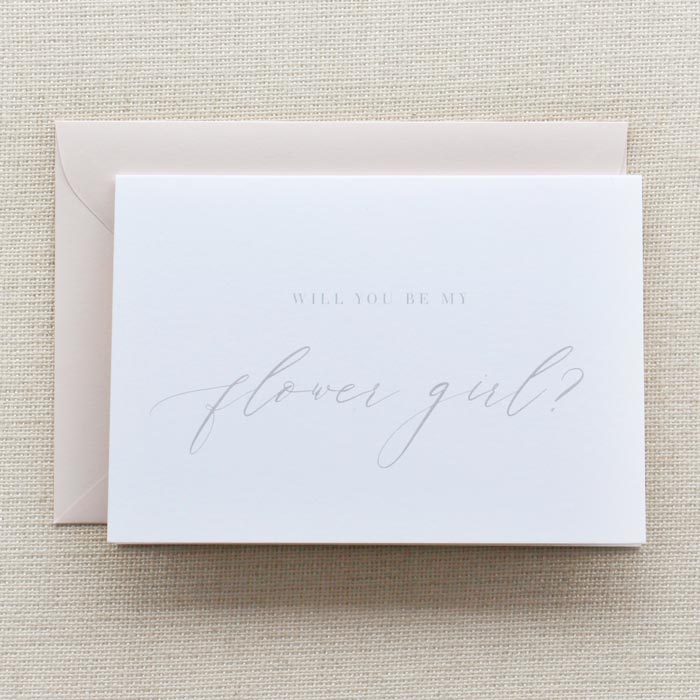 Classic Flower Girl Card