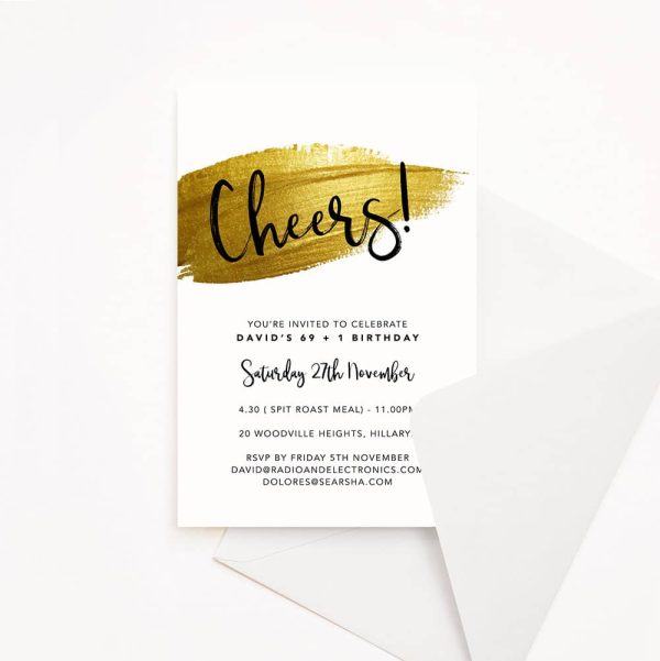 Cheers! Birthday Invitation