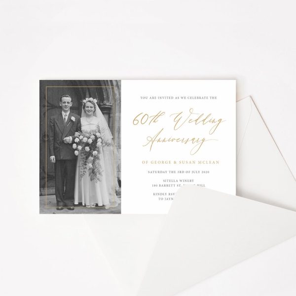 Classic wedding invitation