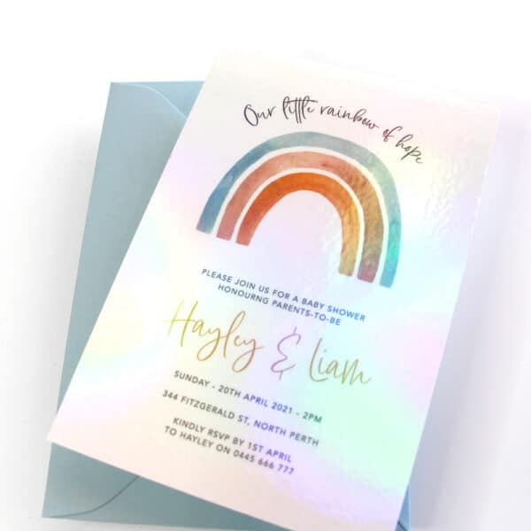 Rainbow Baby Shower Invitation - Image 6