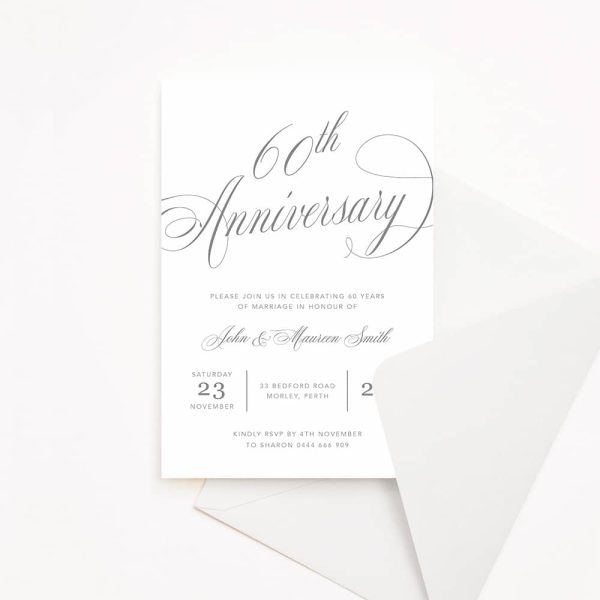 Timeless Anniversary Invitation