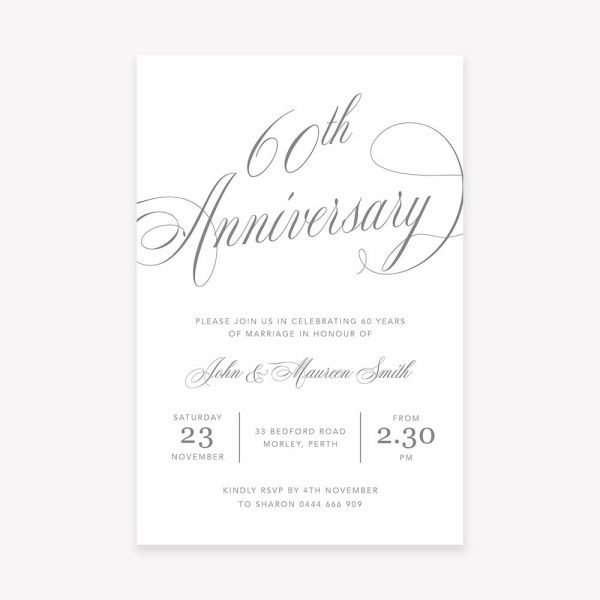 Timeless Anniversary Invitation