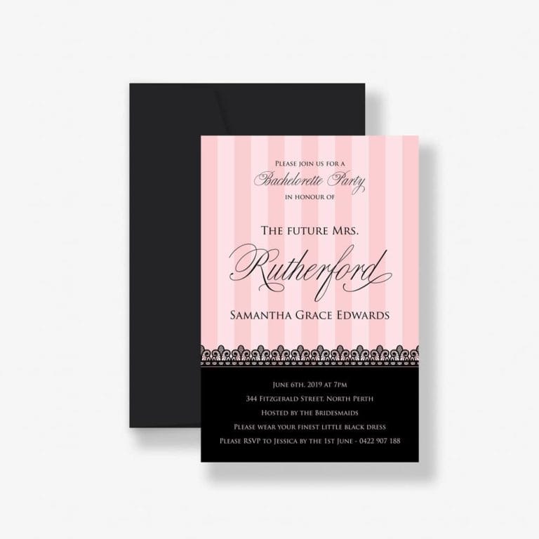 Victoria's Secret Bachelorette Invitation