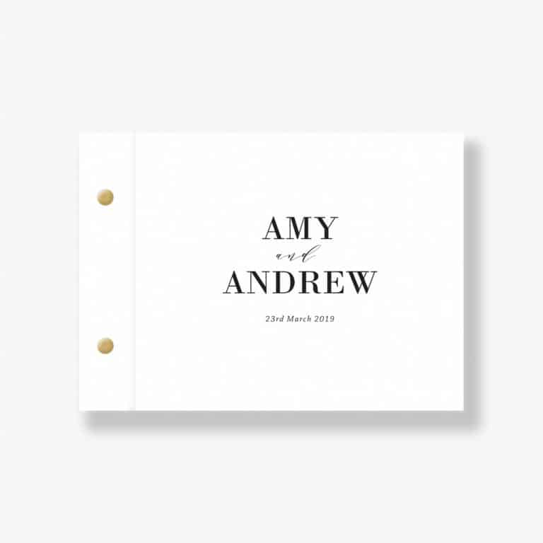 Amy & Andrew Wedding Guest Book