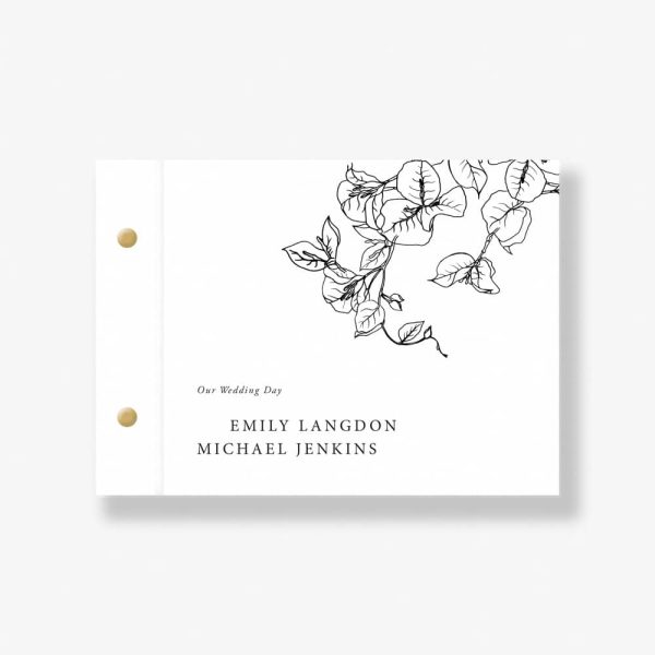 bougainvillea Wedding guest book